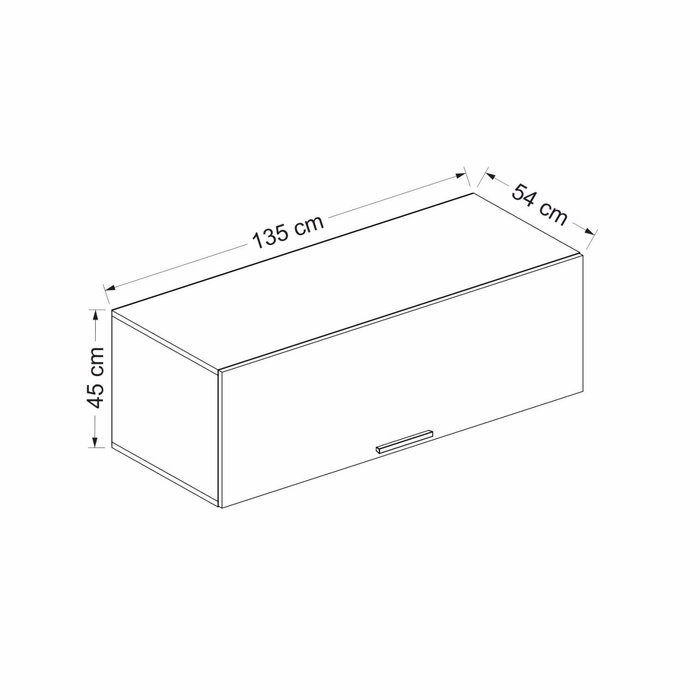 Hanah Home Armario de pared Kale 135 - Blanco